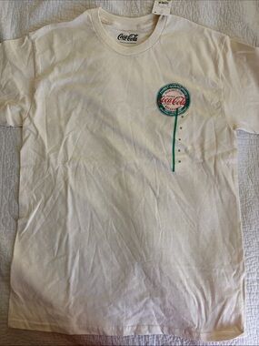 Coca Cola White Logo Graphic Tee